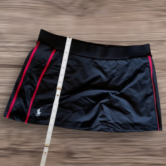 Ralph Lauren Tennis Pickle ball racket ball Golf Skort Skirt Black Red Trim Med - Picture 12 of 15